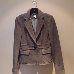 JCrew Herringbone Tweed Jacket